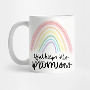 God Keeps His Promises Rainbow Mug